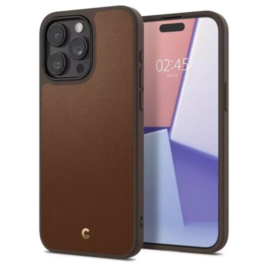 Cyrill iPhone 15 Pro Max Cyrill Kajuk Mag Hybrid Deksel - MagSafe Kompatibel - Saddle Brown