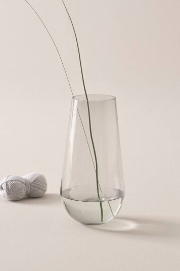 Jotex JAQUELINE glassvase - høyde 36 cm Grå 1665639-01-0 1665631-01-0