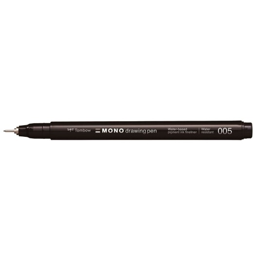 Tombow Mono 005 Fineliner 0,20mm Svart Tombow Mono 005 Fineliner 0,20mm Svart