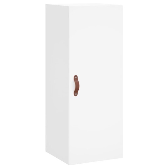 vidaXL Highboard hvit 34,5x34x180 cm konstruert tre 8720845481834