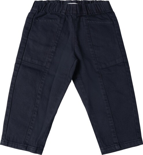 Mango Cotton Trousers With Elasticated Waistband NAVY 92