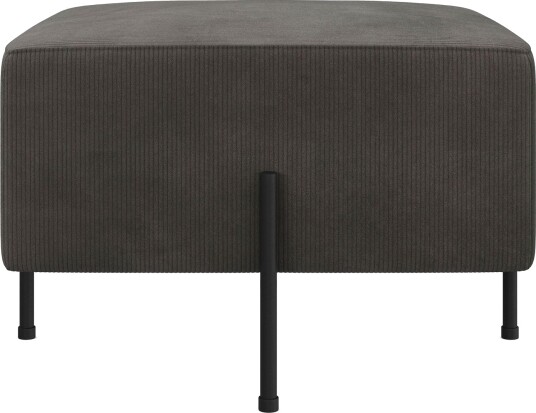 Menard Compact Sittepuff 60 cm Kvadratisk Mørkegrå