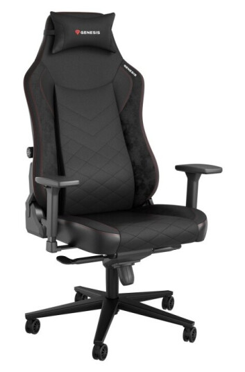Genesis Nitro 890 G2 - Spillestol - Ergonomisk - Rectangular - Armlener - T-Formet - Tipping - Stoff Økolær Metall - Svart