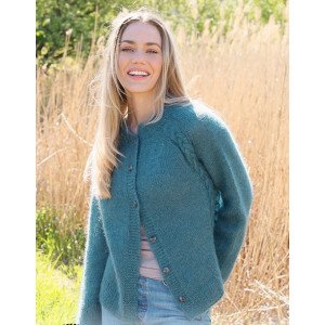 Cabled Bliss Cardigan by DROPS Design Cardigan Strikkeoppskrift str. Small Cabled Bliss Cardigan by DROPS Design Cardigan Strikkeoppskrift str. Small
