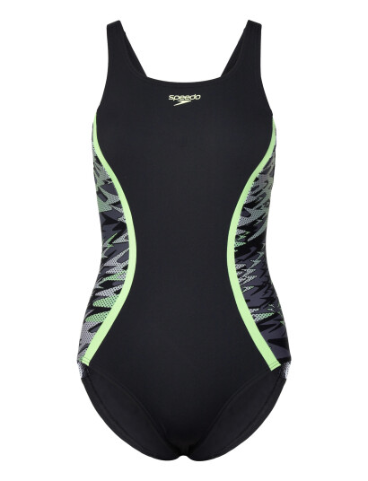 Speedo Hyperboom Splice Muscleback One Piece Black 46