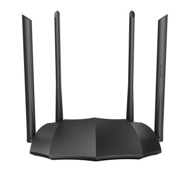 Tenda Ac8, Wi-Fi 5 (802.11Ac), Dobbelbånd (2.4 Ghz / 5 Ghz), Ethernet/Bredbåndsforbindelse, Sort, Frittstående Router