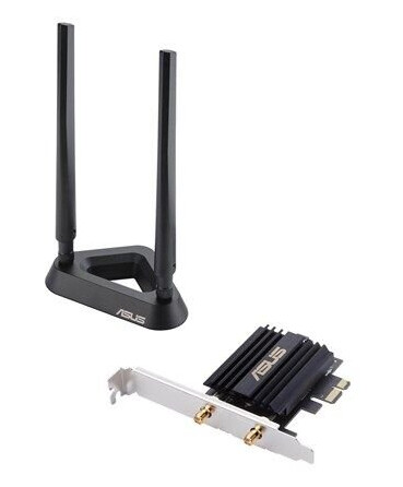 ASUS PCE-AX58BT AX3000 Dual Band PCI-E WiFi 6 (802.11ax) & Bluetooth ASUS PCE-AX58BT AX3000 Dual Band PCI-E WiFi 6 (802.11ax) & Bluetooth