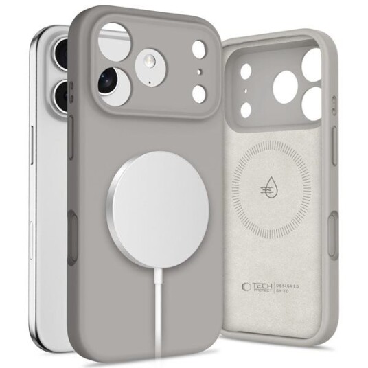 Tech-Protect Silikon Deksel til iPhone 17 Pro Max MagSafe Grå