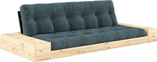 Karup Design Base Sovesofa Med Sideboks Black Night/513 Lyseblå