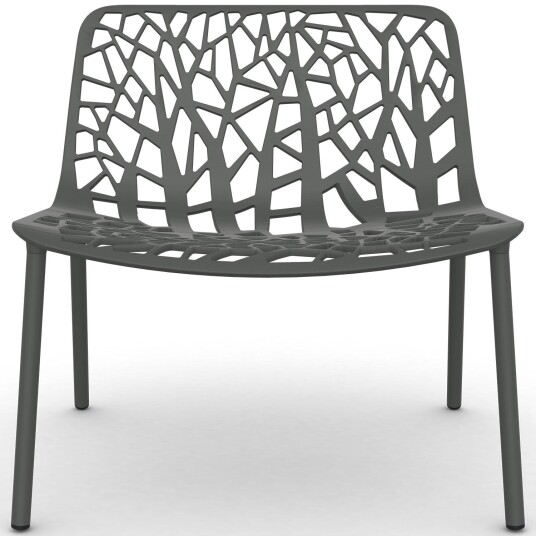Fast Forest loungelenestol Metallic Grey