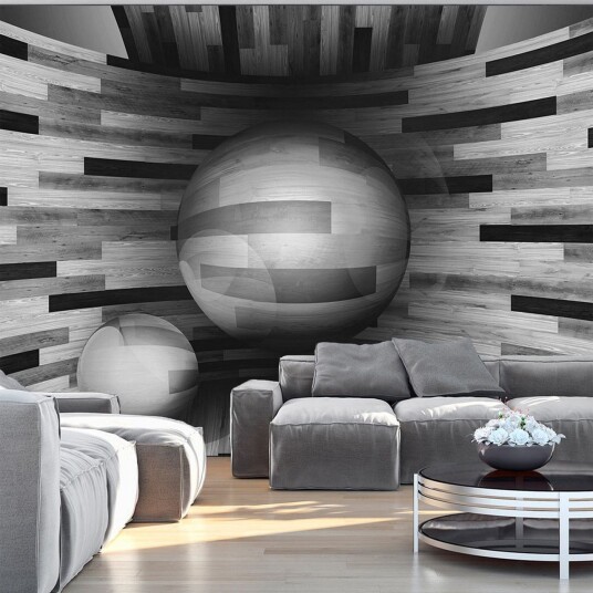 Fototapet Gray Sphere 150x105 - Artgeist sp. z o. o.