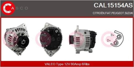 Dynamo CASCO CAL15154AS Dynamo CASCO CAL15154AS