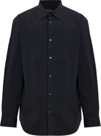 Emporio Armani Herre Skjorter Svart M, Emporio Armani Herre Skjorter Svart M,