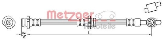 Bremseslange METZGER 4110384