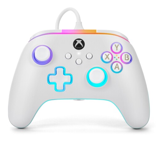 PowerA Advantage Wired Controller for Xbox Series X   S with Lumectra – White