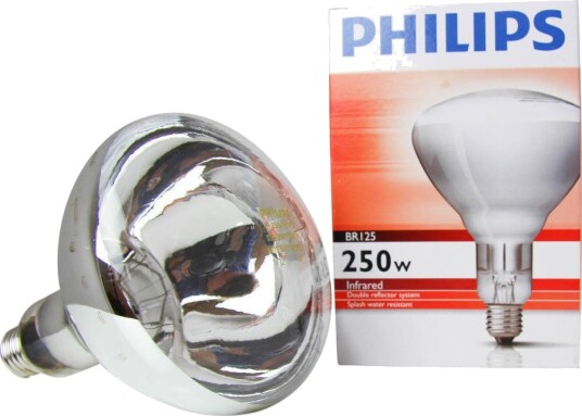 Philips BR125 IR 250W E27 230-250V klar