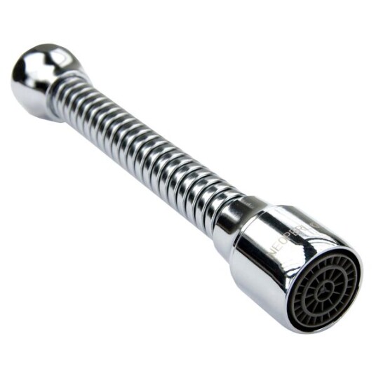 Gelia Kjøkkendusj Med Ledbar Slange M22 Krom Forlenger Ca 14cm