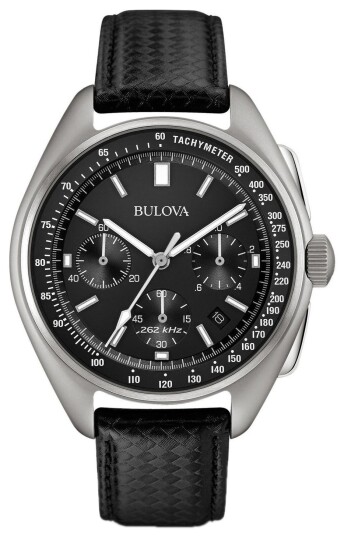 Bulova Herreklokke 96B251 Sort/Lær Ø45 mm Bulova Herreklokke 96B251 Sort/Lær Ø45 mm