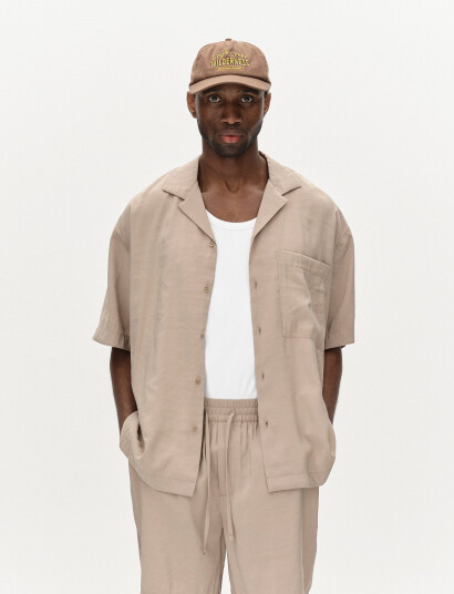 Gabba Jens Over Resort Yari Ss - Beige - M Gabba Jens Over Resort Yari Ss - Beige - M
