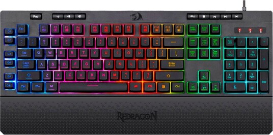 Redragon Shiva K512 RGB Gamingtastatur Membran Svart