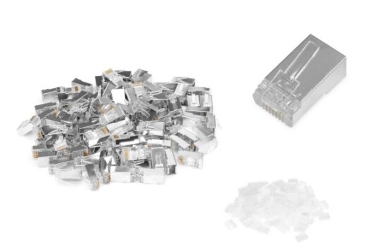 Digitus Ak-219603-100 Rj-45 Sølv Gjennomsiktig Hankjønn Rett Polykarbonat Pc Cat6