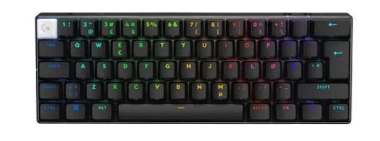 Logitech G PRO X 60 LIGHTSPEED - Gamingtastatur - Uten numpad - Amerikansk Engelsk - Svart