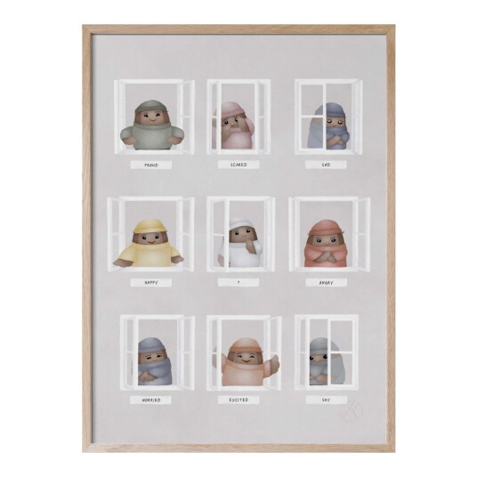 Kunskapstavlan®  Poster Mine følelser 30x40 cm Engelsk