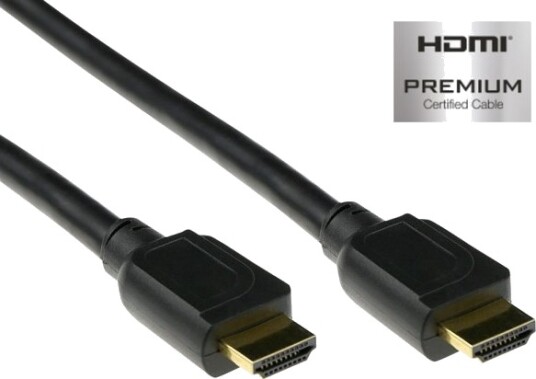 Act Ak3947 Hdmi Kabel Type A Standard 6,1 M | 18 Gbit/S Arc Svart Ak3947
