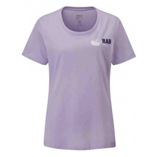 Rab  Stance Vintage Tee Wmns Dame, Lil Lilac, 10