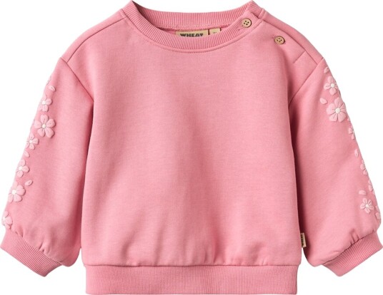 Wheat Collegegenser Eliza Wild Rose Wheat 1½ år (86) Collegegenser Rosa