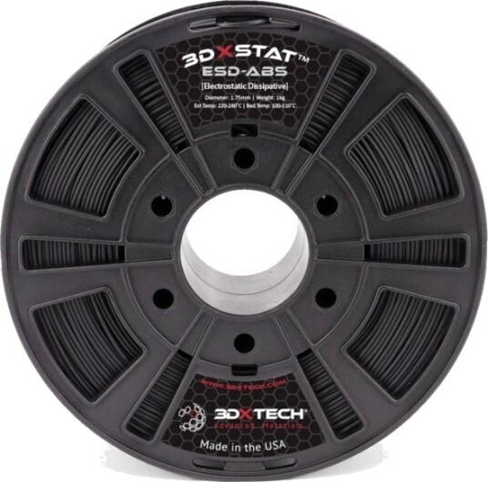 3D Xtech 3DXSTAT ESD ABS Filament 2.85 mm 750 g Sort ABS2030750BK0 3D Xtech 3DXSTAT ESD ABS Filament 2.85 mm 750 g Sort ABS2030750BK0