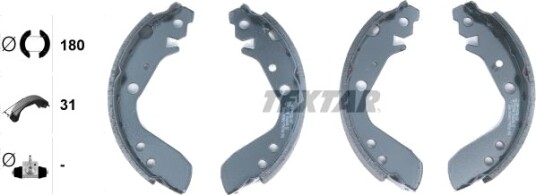 Bremsesko sett TEXTAR 91060400