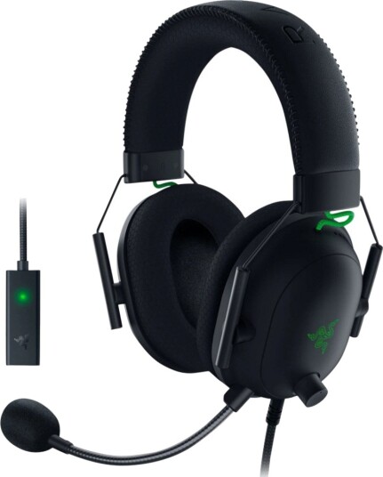 Razer Blackshark V2 Hodesett 3,5 Mm Jakk Stereo Svart Razer Blackshark V2 Hodesett 3,5 Mm Jakk Stereo Svart