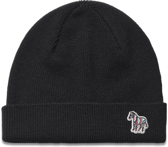 PS Paul Smith Men Hat Beanie Zebra 79A_BLACK One Size