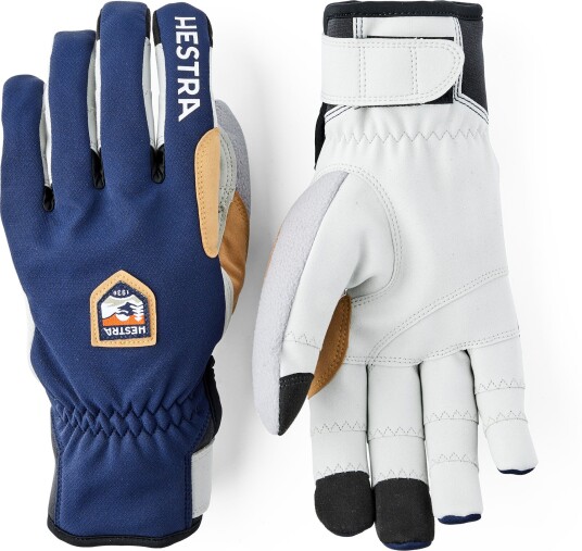 Hestra Ergo Grip Wool Touring 5 Finger Navy/light Grey 6