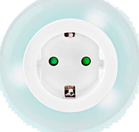 Nedis LED Nattlampe/stikkontakt med Sensor inkl. uttak Hvit Nedis LED Nattlampe/stikkontakt med Sensor inkl. uttak Hvit