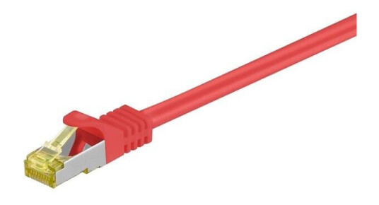 Pro LAN 1,5 m CAT 6A S/FTP Nettverkskabel Halogenfri Rød