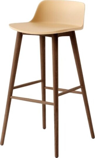 &Tradition Rely HW123 Barkrakk Lav Rygg Lakkert Valnøtt/ Beige Sand &Tradition Rely HW123 Barkrakk Lav Rygg Lakkert Valnøtt/ Beige Sand