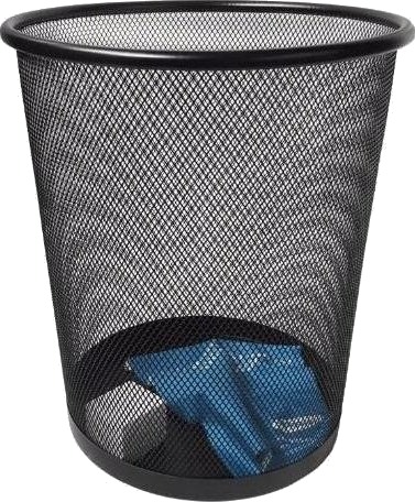 Liten Rund Kurv Svart