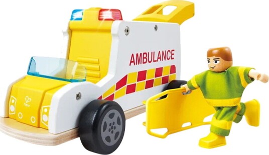 Hape Ambulance With Sound Multi/patterned One Size Hape Ambulance With Sound Multi/patterned One Size