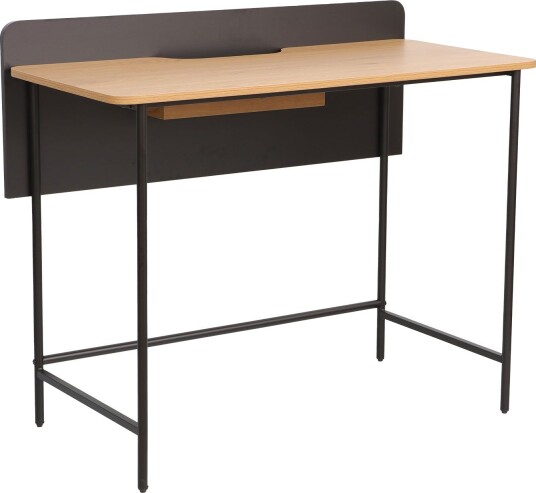 Skrivebord HOME4YOU Harper 100x49,5x85 cm ask/svart - ask/svart