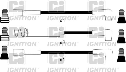 Tennplugg kabelsett QUINTON HAZELL XC237