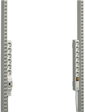 Treston 91051002P Energiskinne Type 440 Vertikal, Med 6 Uttak + Jordfeilbryter