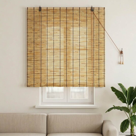 vidaXL Rullegardin Naturlig 120 x 160 cm Siv
