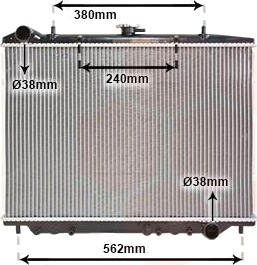 VAN WEZEL 37002456 Radiator motorkjøling
