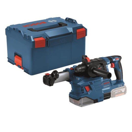 Bosch GBH 18V 22 Hammer drill with GDE18V 12 Uten batteri og lader i L Boxx Bosch GBH 18V 22 Hammer drill with GDE18V 12 Uten batteri og lader i L Boxx