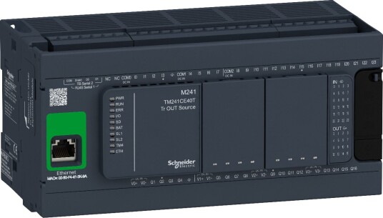 Schneider Electric TM241CE40T Styreenhet Digital, 24 Vdc 24 Innganger, 16 Utganger