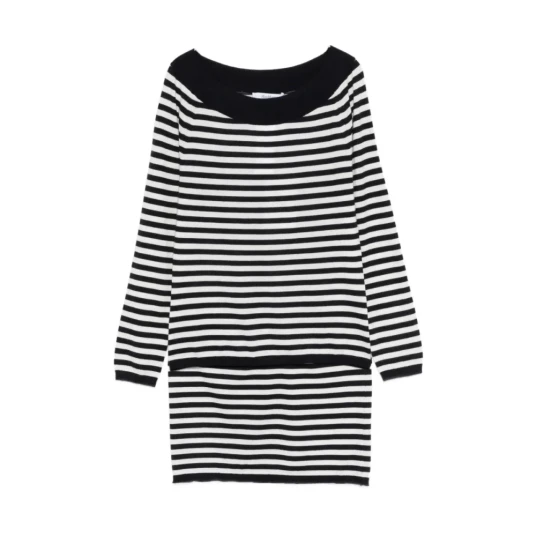 Max Mara, Dame, Strikkevarer, Blå, XS,