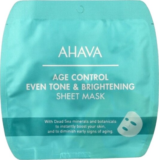 Ahava T.T.S. Age Control Even Tone & Bright. Sheet Mask 17 g