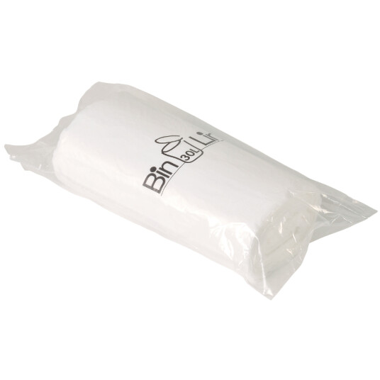 BIN-LINE 20+ 30 LTR. SØPPELPOSE - 20 STK. HVITE BIN-LINE 20+ 30 LTR. SØPPELPOSE - 20 STK. HVITE